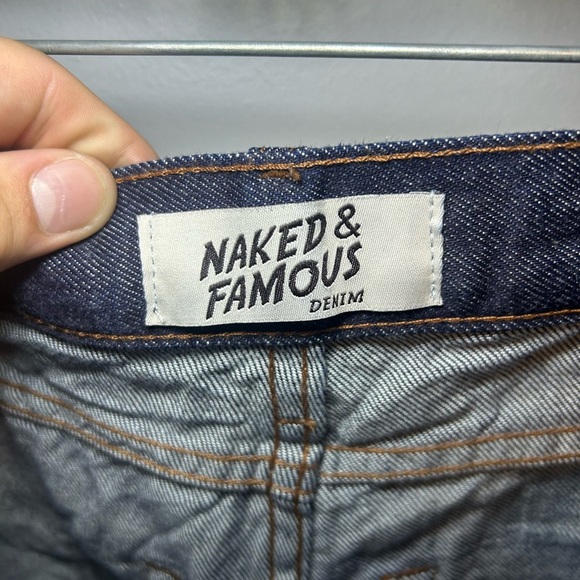 Naked & Famous 11oz Indigo Selvedge Denim baggy jeans - Picture 2 of 15